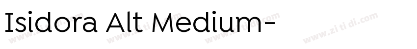 Isidora Alt Medium字体转换